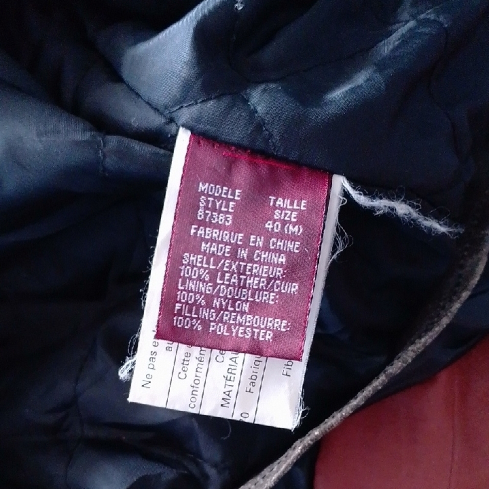 Vintage 90s NEVADA Brown Leather Jacket for Men - Picture 13 of 13
